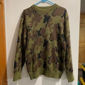 Bob Fratzke vintage camo sweater